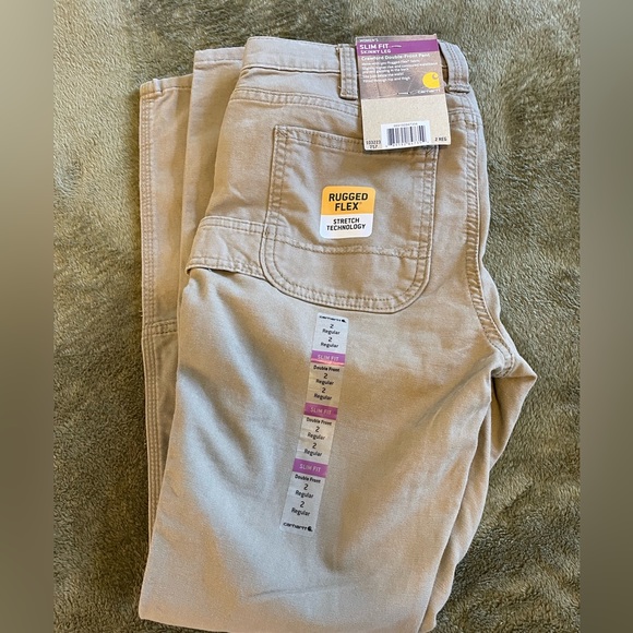 Carhartt Double Front Crawford Slim Fit Yukon - Picture 2 of 3